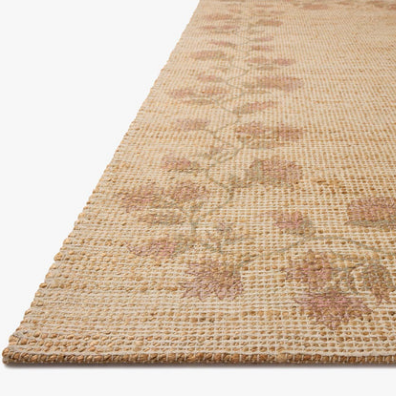 Chris Loves Julia x Loloi Rue Natural/Multi Jute Rug