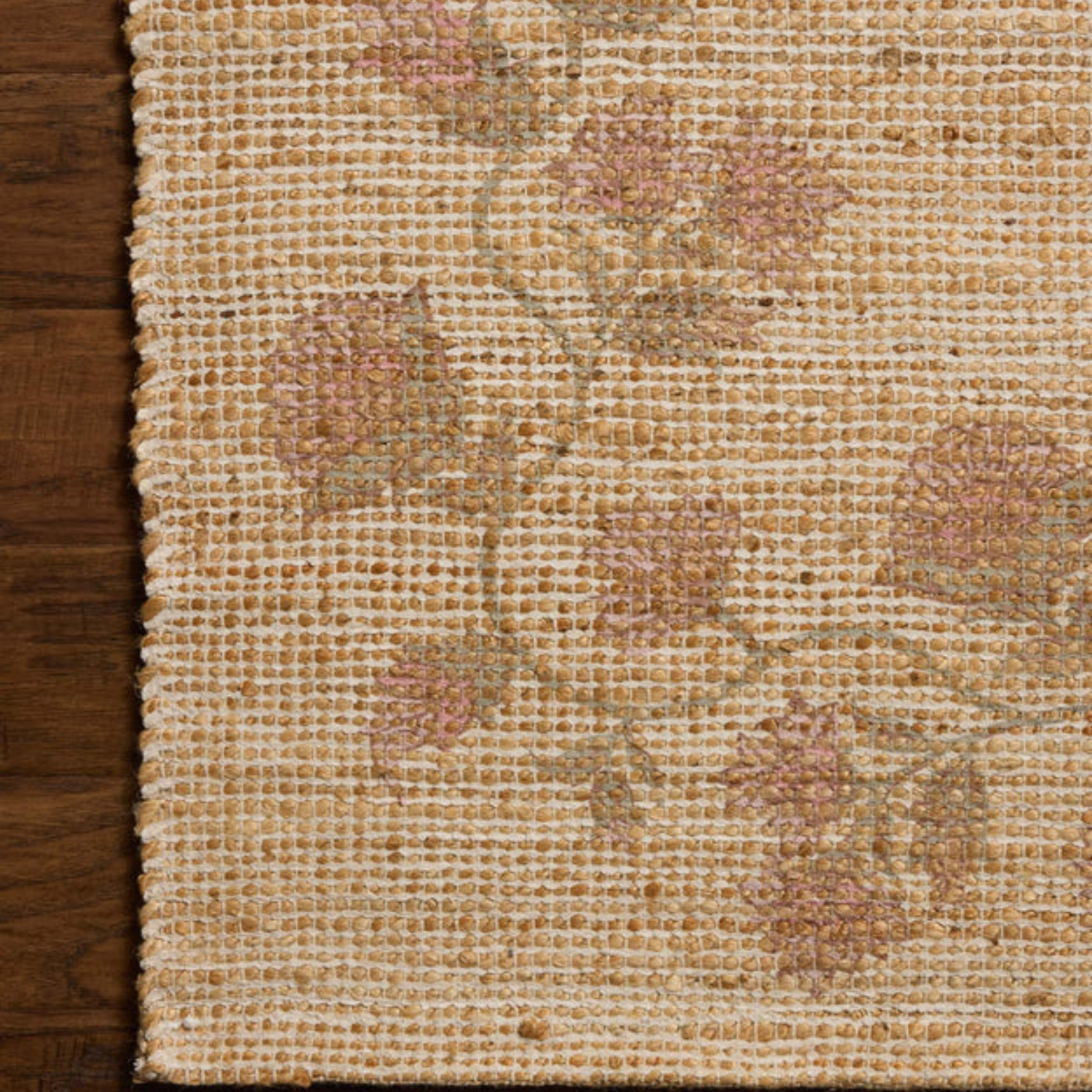 Chris Loves Julia x Loloi Rue Natural/Multi Jute Rug