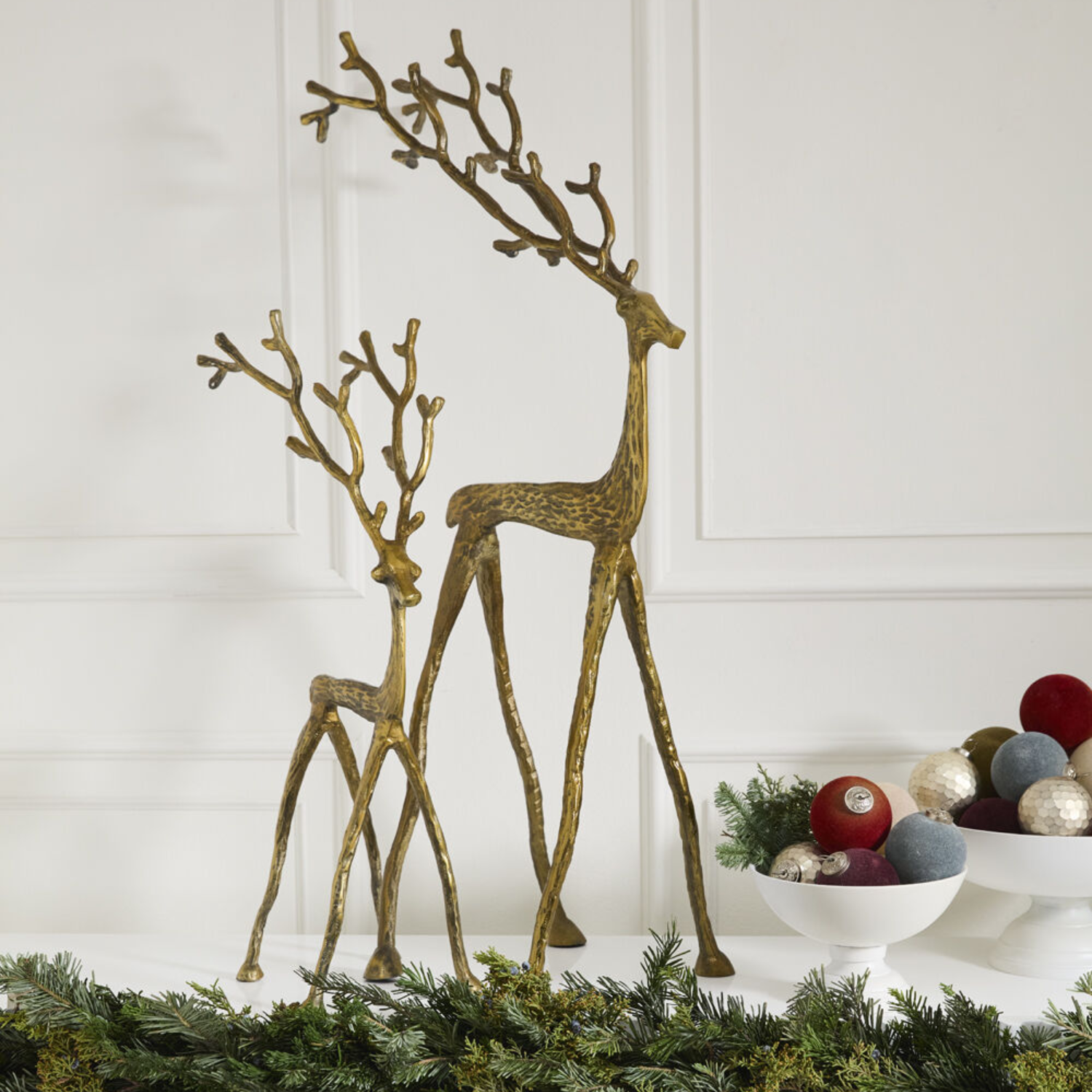 Regal Antique Gold Reindeer