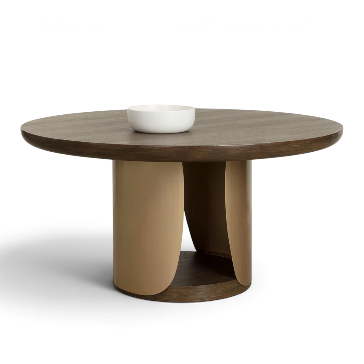 Rhythm Concrete Dining Table - Dark Brown