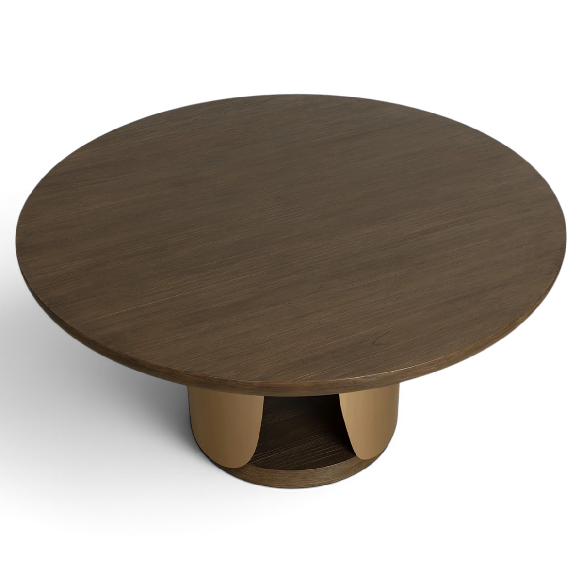 Rhythm Concrete Dining Table - Dark Brown
