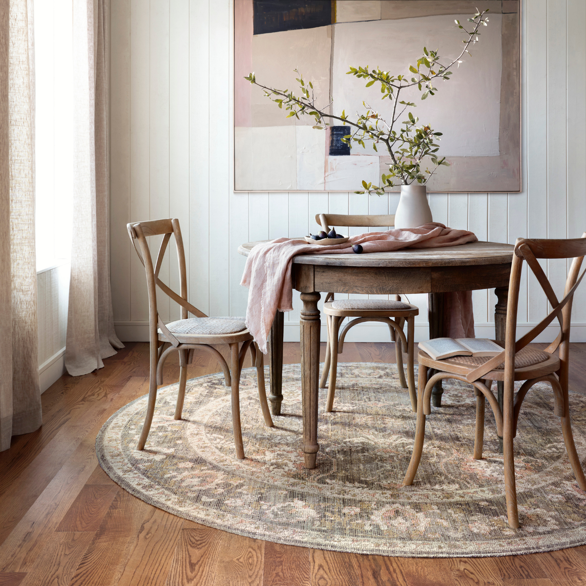 Chris Loves Julia x Loloi Rosemarie Sage/ Blush Rug