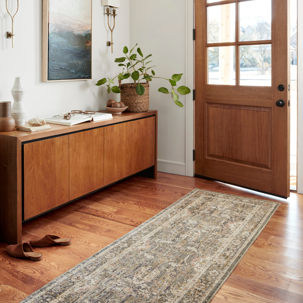 Chris Loves Julia x Loloi Rosemarie Sage/ Blush Rug