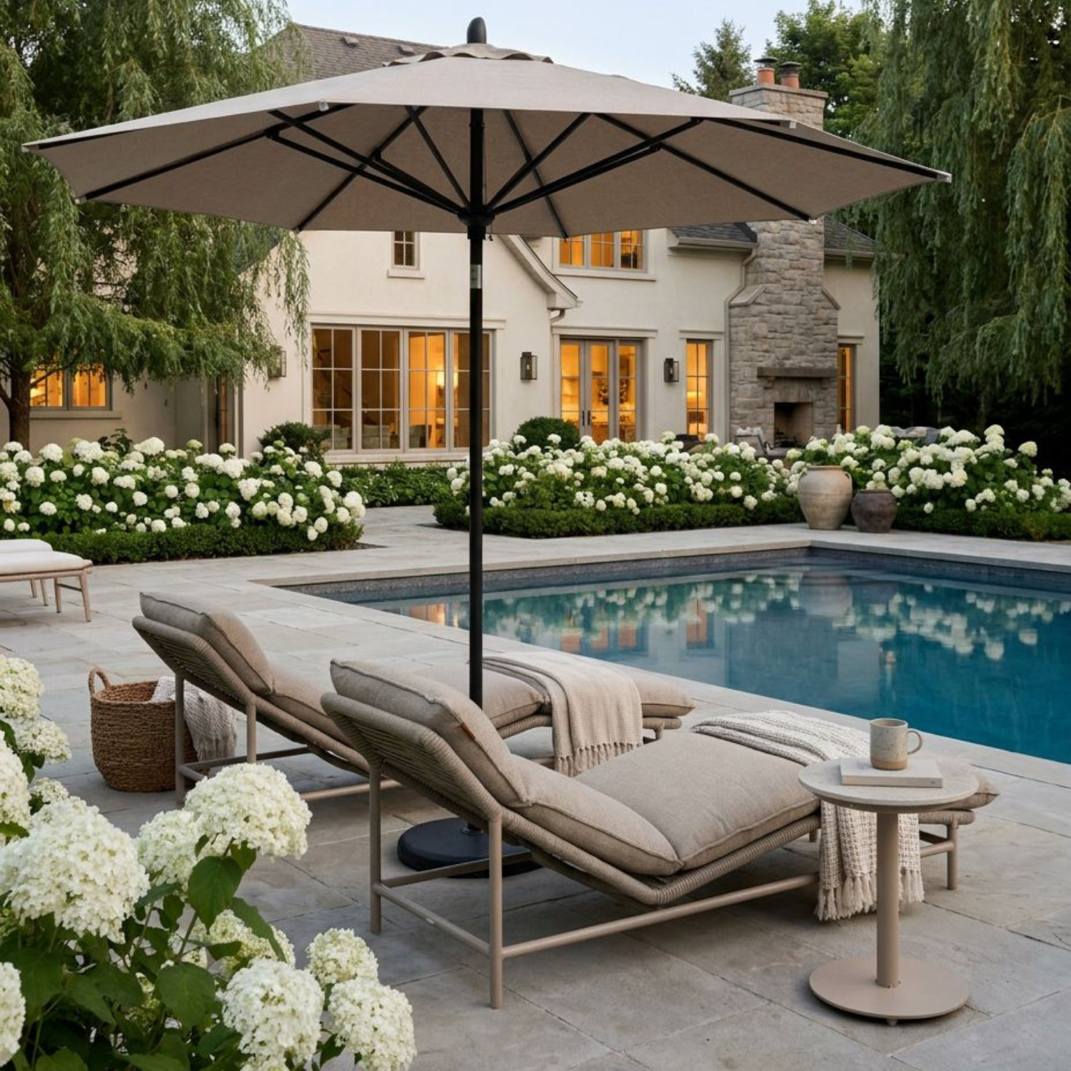 Rosseau Rope Sun Lounger - Latte