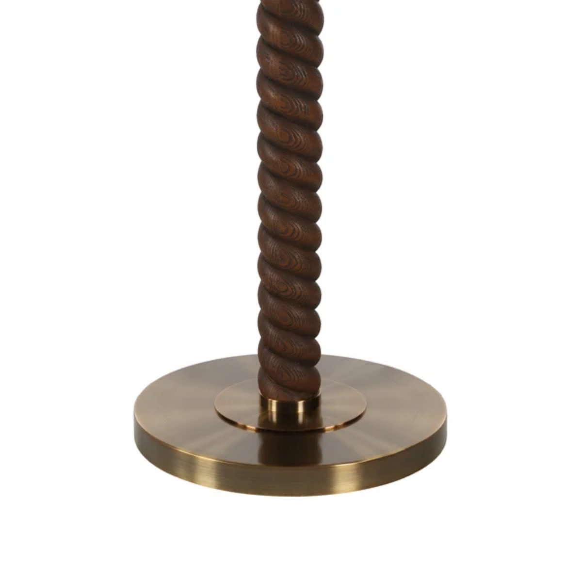Swirl Iron Floor Lamp - Brown
