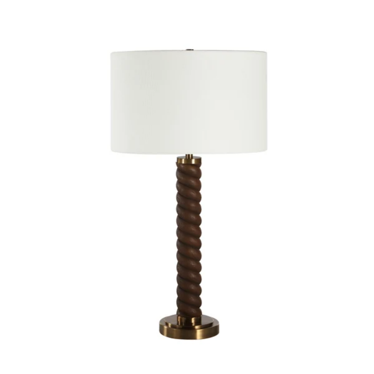 Swirl Iron Table Lamp - Brown