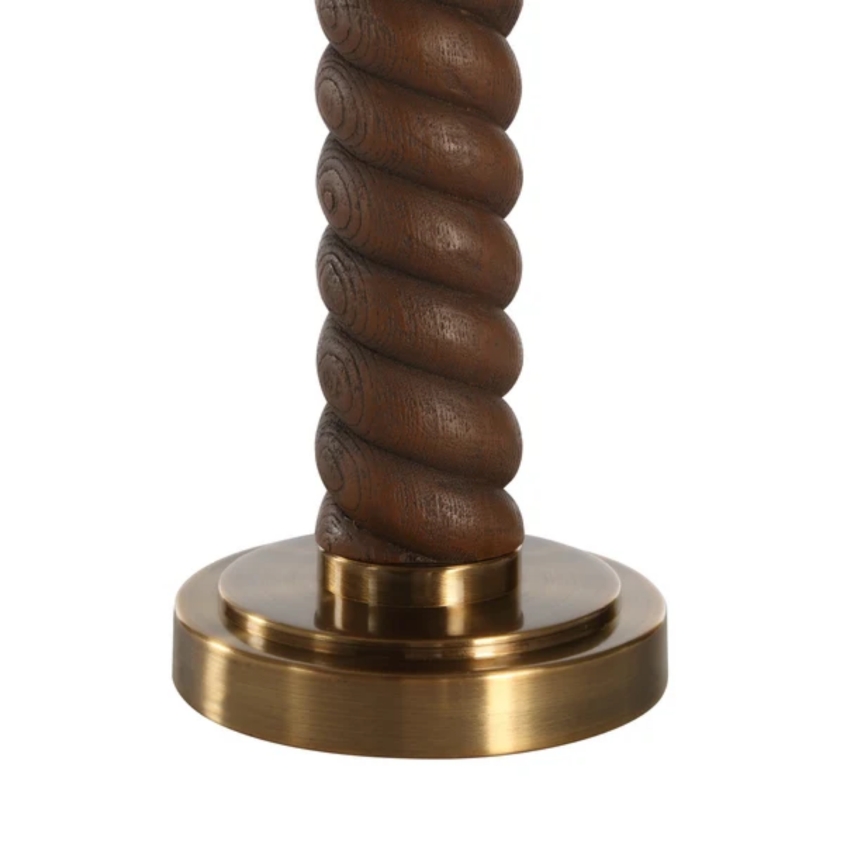 Swirl Iron Table Lamp - Brown