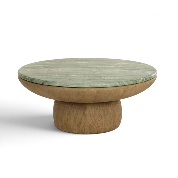 Truffle Concrete Coffee Table - Sage Green