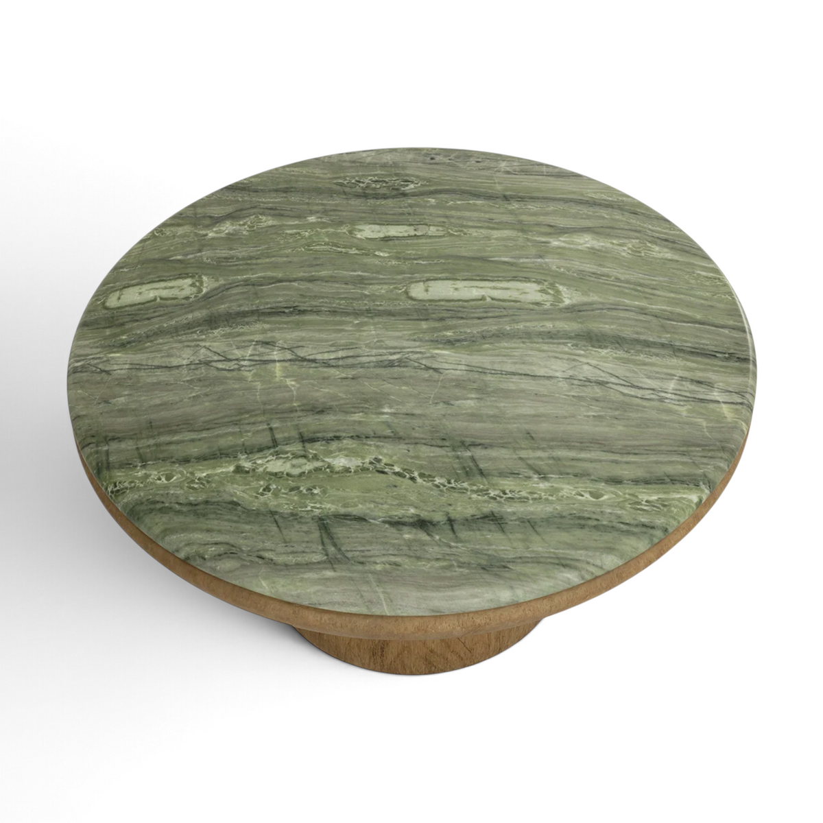 Truffle Concrete Coffee Table - Sage Green