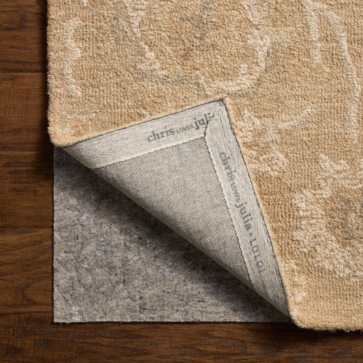 Chris Loves Julia x Loloi Dorothea Sand/ Pebble Wool Rug