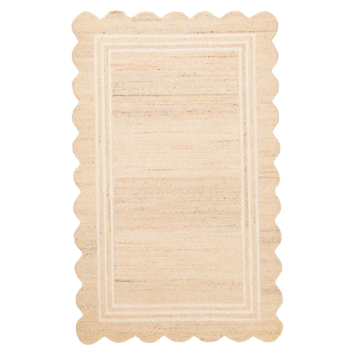 Scallop Natural Indoor Wool Rug