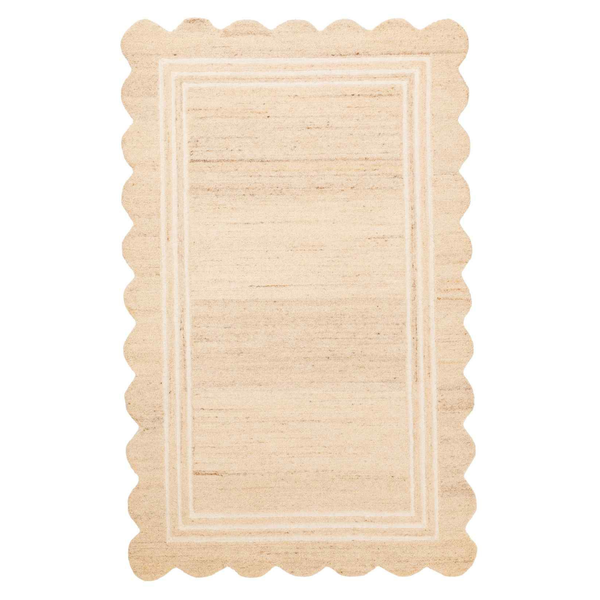Scallop Natural Indoor Wool Rug
