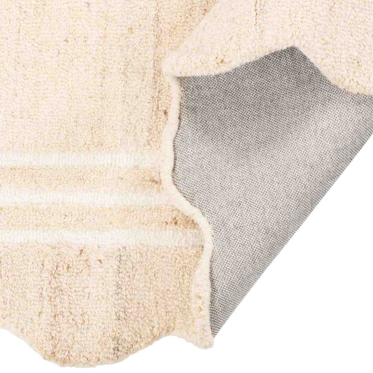 Scallop Natural Indoor Wool Rug