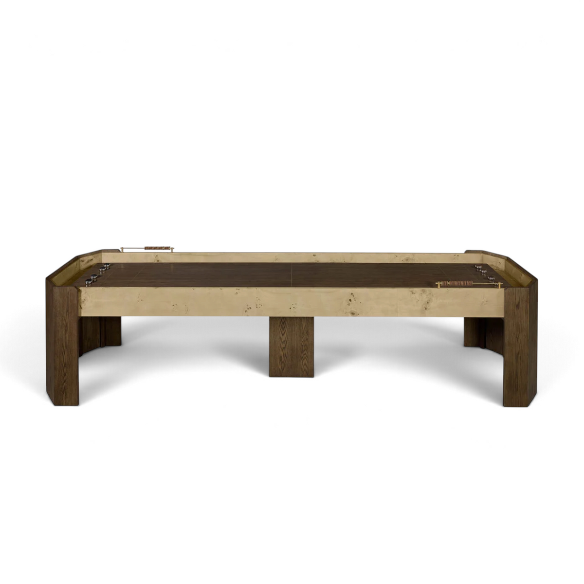 Belmont Shuffleboard Game Table - Chocolate Oak