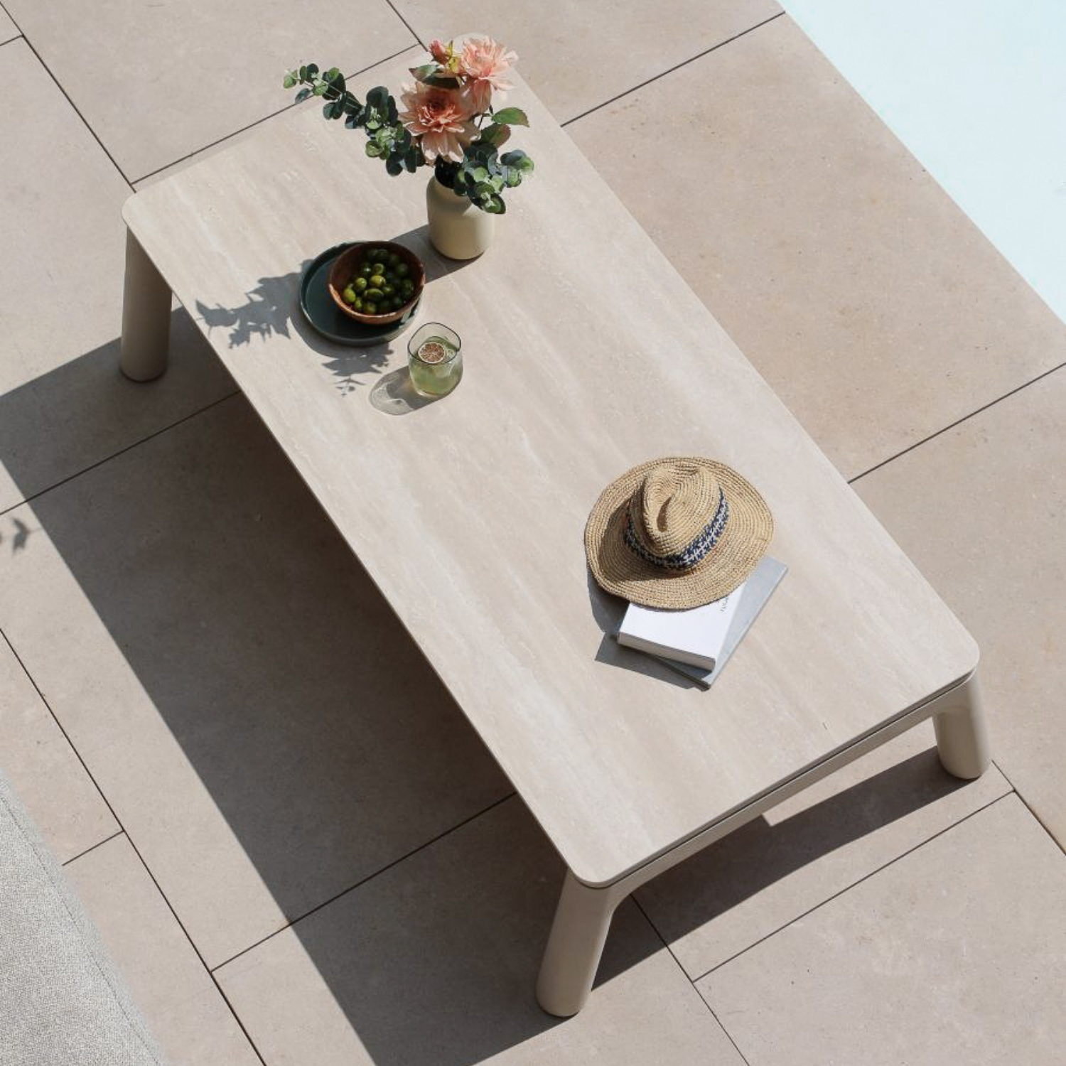 Simcoe Ceramic Coffee Table - Beige