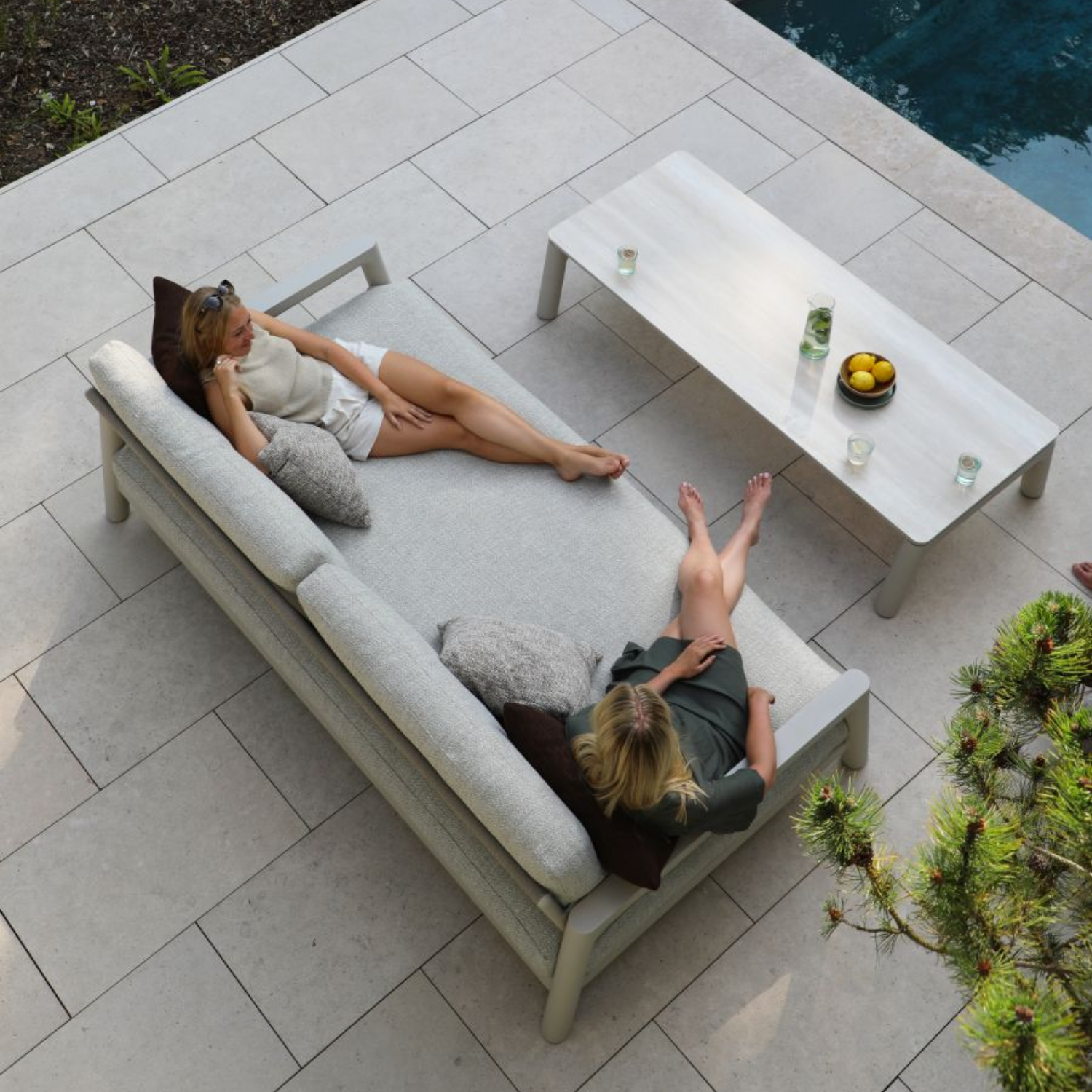 Simcoe Ceramic Coffee Table - Beige