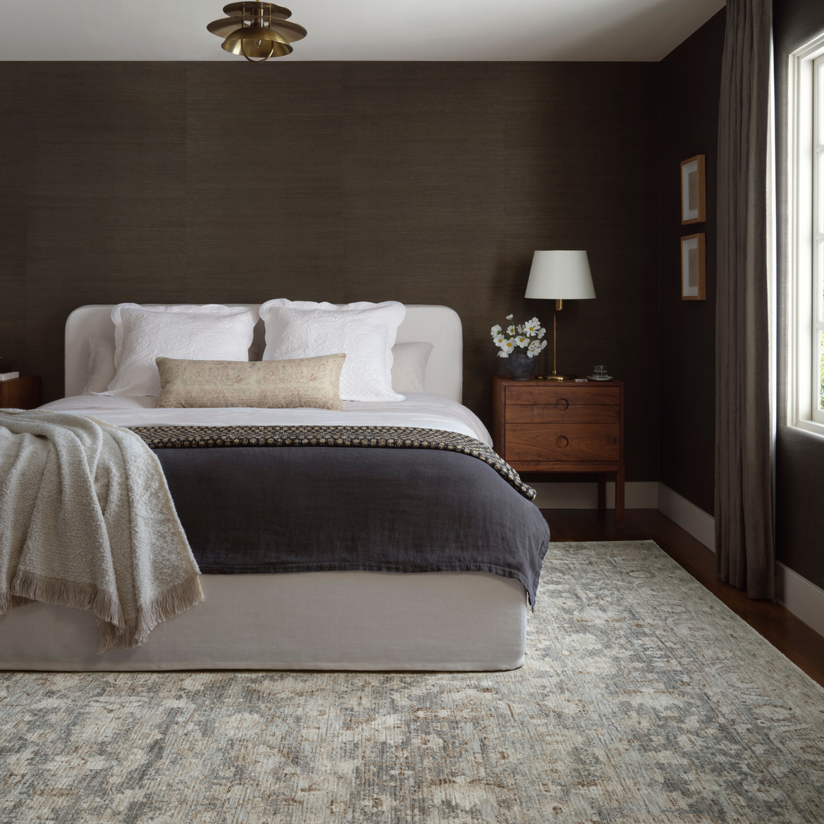 Amber Lewis x Loloi Honora Slate/ Beige Rug