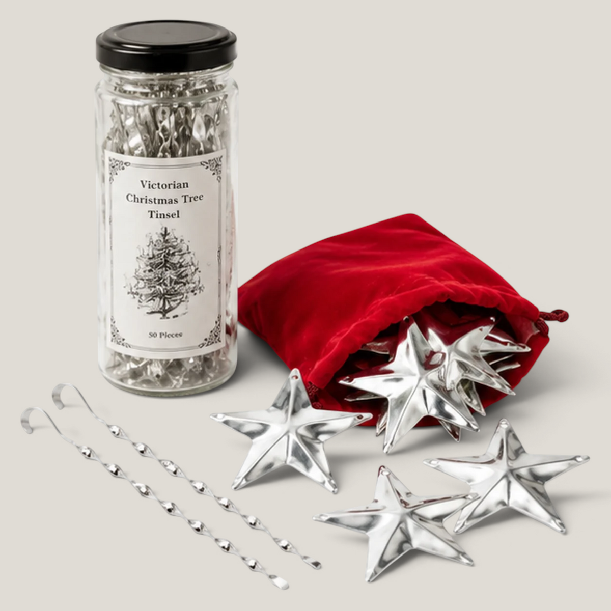 Starry & Bright Victorian Ornaments Set (Set of 70)