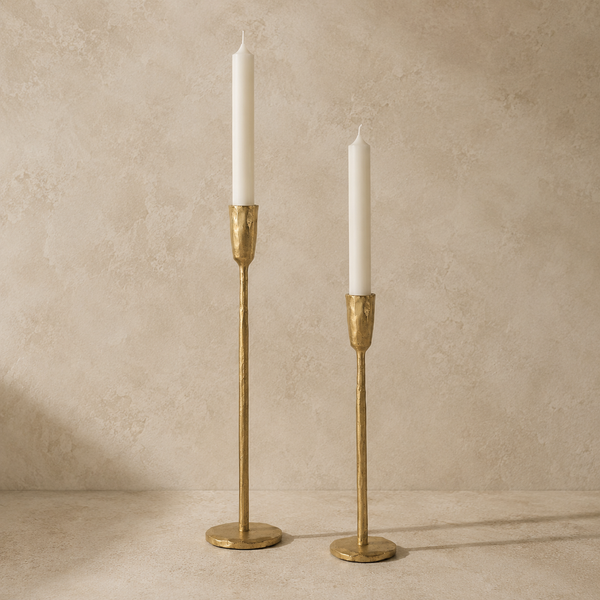 Gold Stem Candlesticks