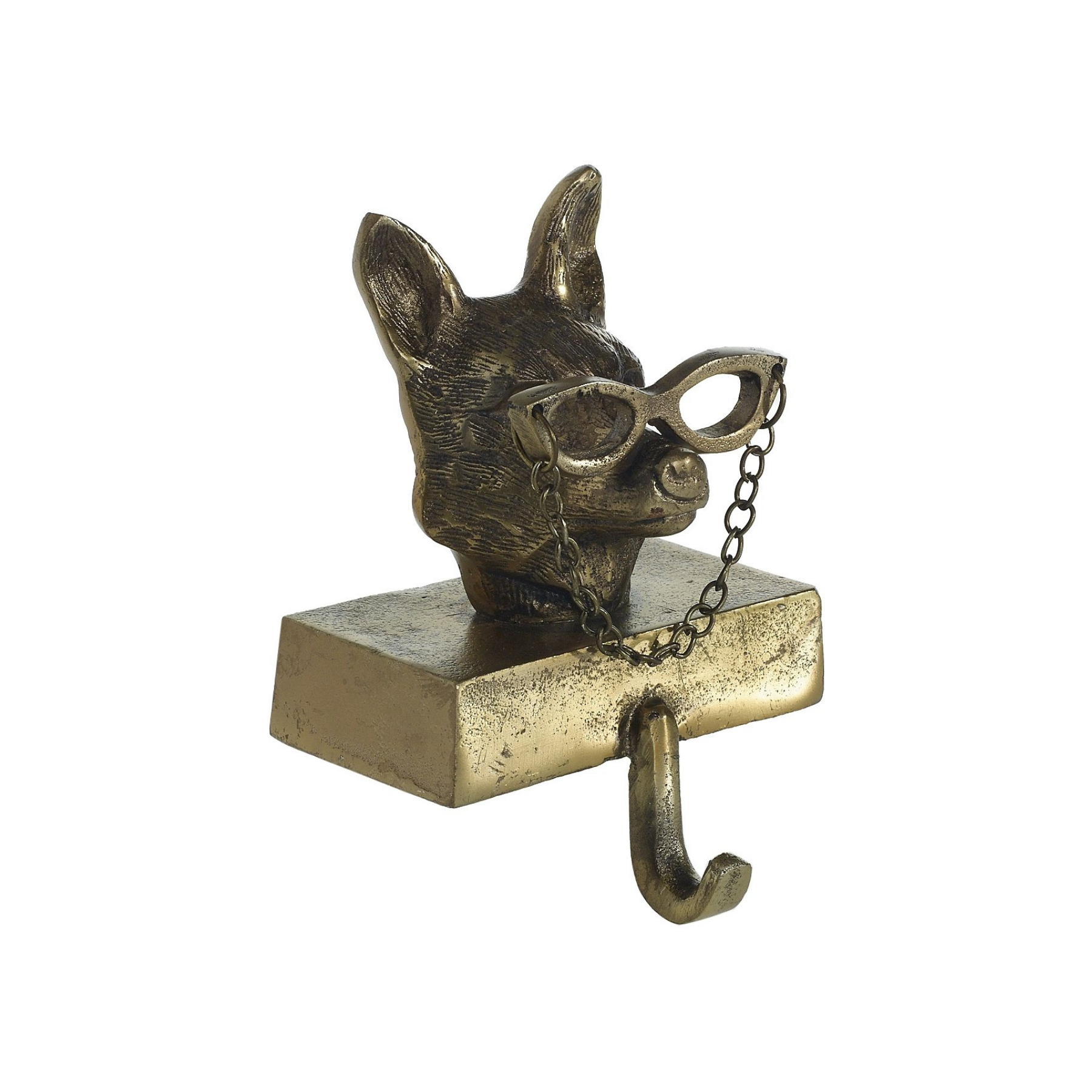 Whimsical Eric + Eloise Collection Brass Stocking Holders