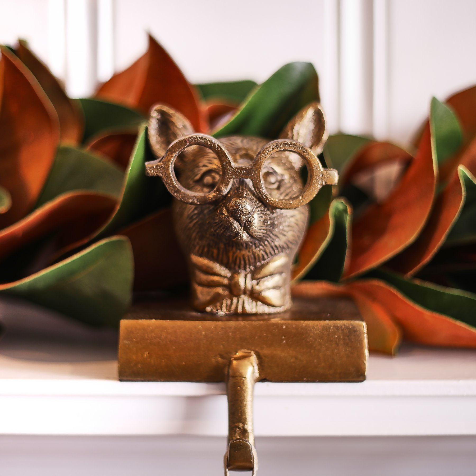 Whimsical Eric + Eloise Collection Brass Stocking Holders