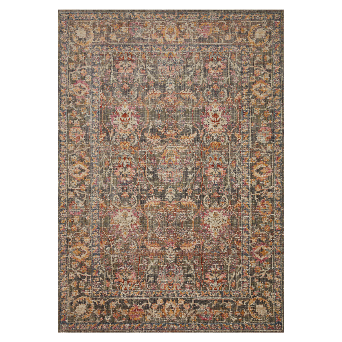 Chris Loves Julia x Loloi Rosemarie Stone/ Multi Rug