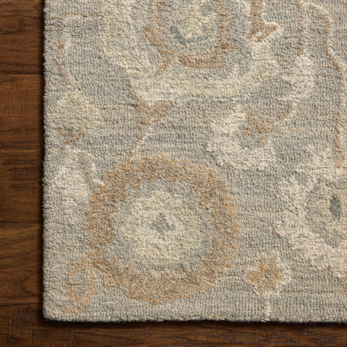Chris Loves Julia x Loloi Dorothea Stone/ Multi Wool Rug
