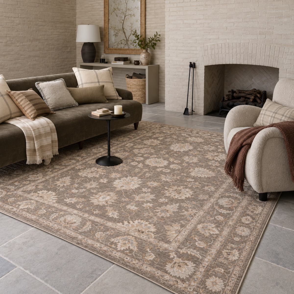 Stonecroft Moody Brown Indoor Rug