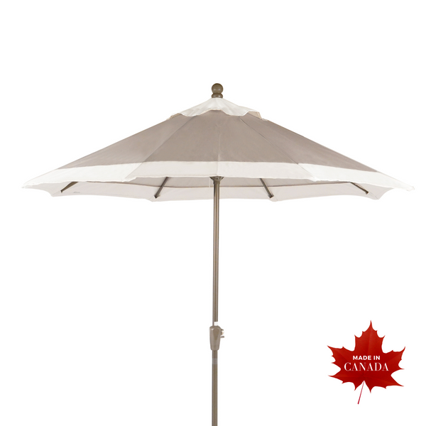9' Champagne Two-Tone Market Umbrella