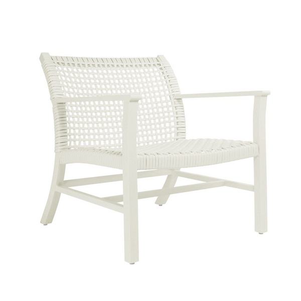 Kingsley Bate Catherine White Wicker Lounge Chair