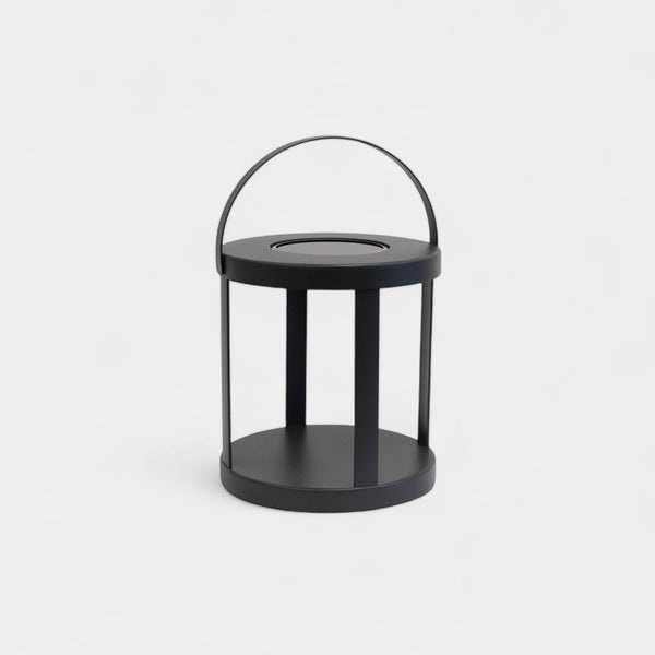 Pillar Charcoal Solar Lantern