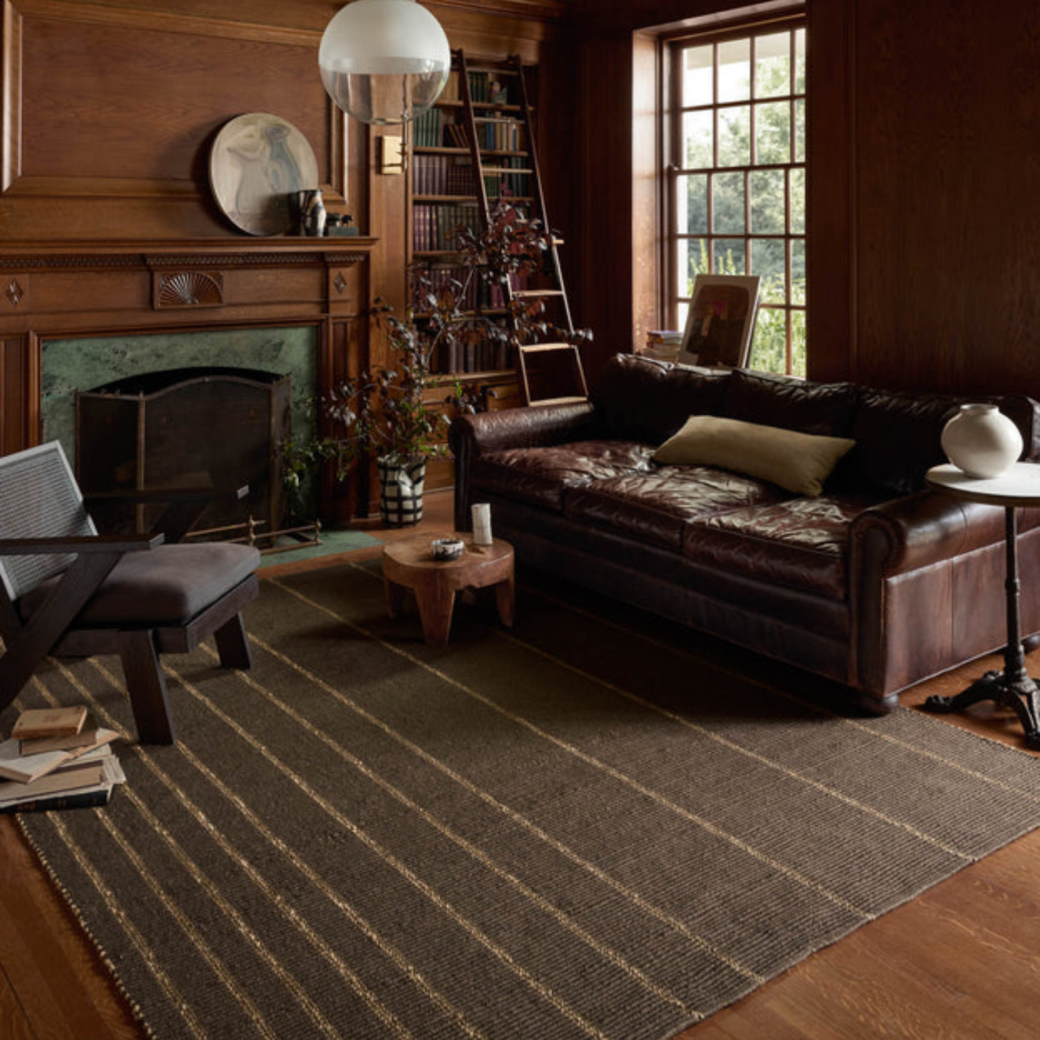 Leanne Ford x Loloi Weatherstaff Espresso/Natural Rug