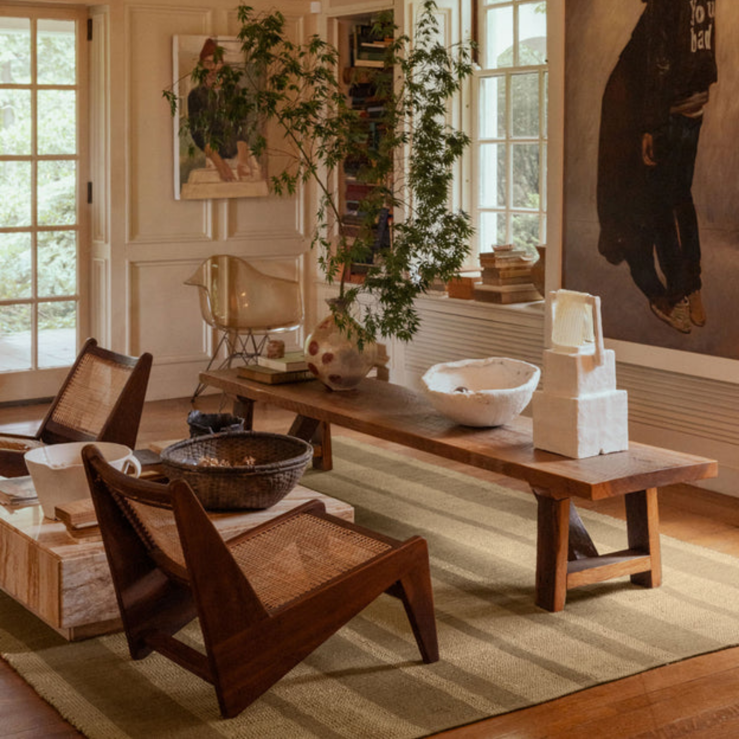 Leanne Ford x Loloi Weatherstaff Natural/Olive Rug