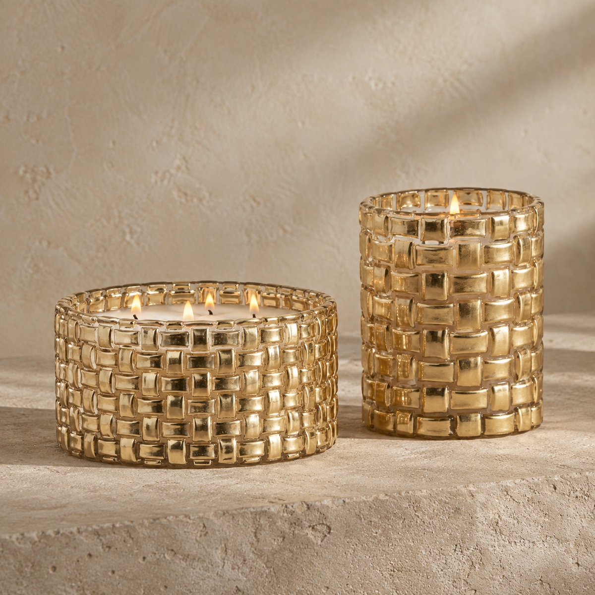 Woven Glass Siberian Fir Candle