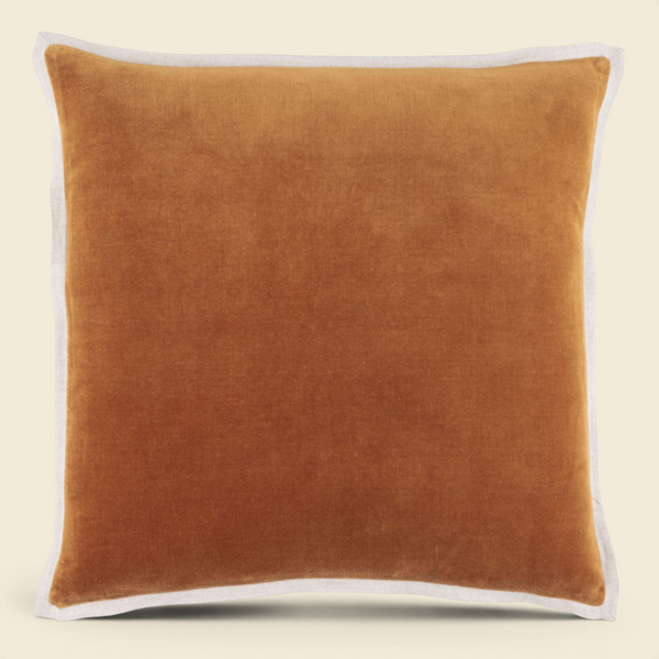 Dash & Albert Gehry Caramel Velvet Pillow