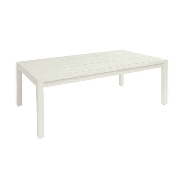 Kingsley Bate Catherine White Aluminum Coffee Table