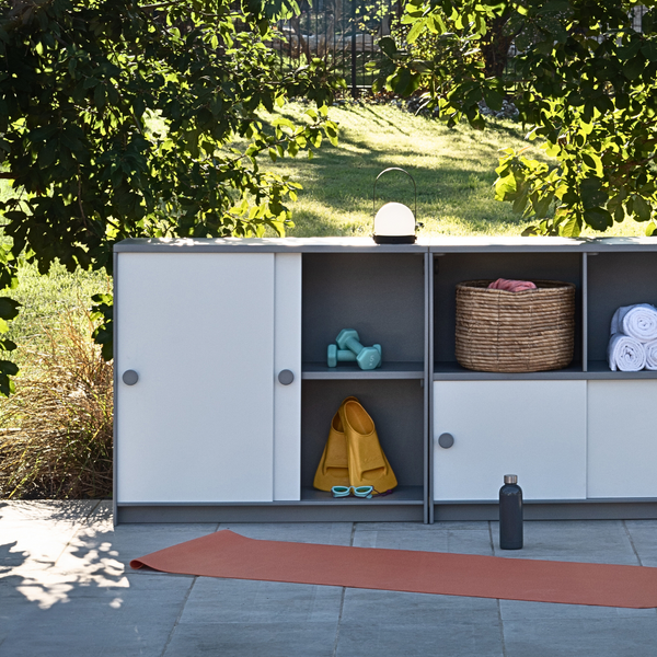 Loll Outdoor Slider Storage Cabinet w/ Doors