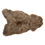 Shorn Caramel Brown Long Hair Sheepskin Throw