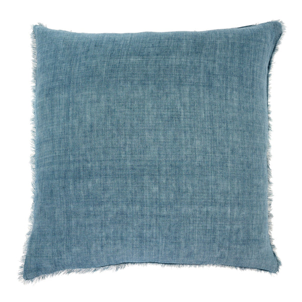 Cambri Arctic Blue Linen Pillow