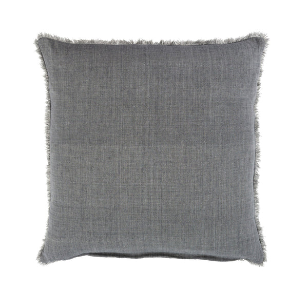 Cambri Steel Grey Linen Pillow