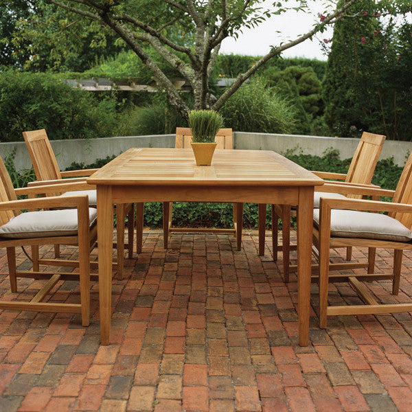 Square teak dining table online