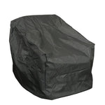 Premium dark grey weather resistant fitted club chair cover
