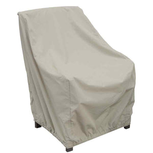 Treasure garden beige weather resistant lounge chair cover, spring cinch lock at base of cover 