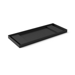 Premium indoor/outdoor rectangular black steel planter tray for Span Metal planter