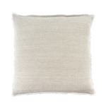 Indoor premium square shaped pillow/cushion, cashmere-like texture in a solid warm white colour.