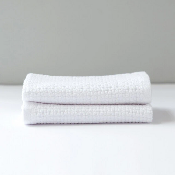 White Cotton Face Cloth Set of 2