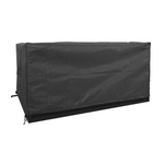 Premium dark grey weather resistant fitted rectangular firepit cover