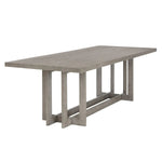 Linear Rectangular Grey Dining Table