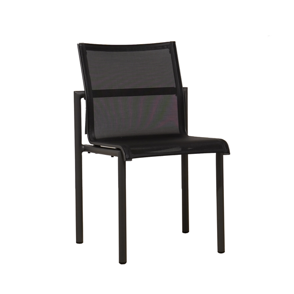 Oxford Charcoal/Black Side Chair