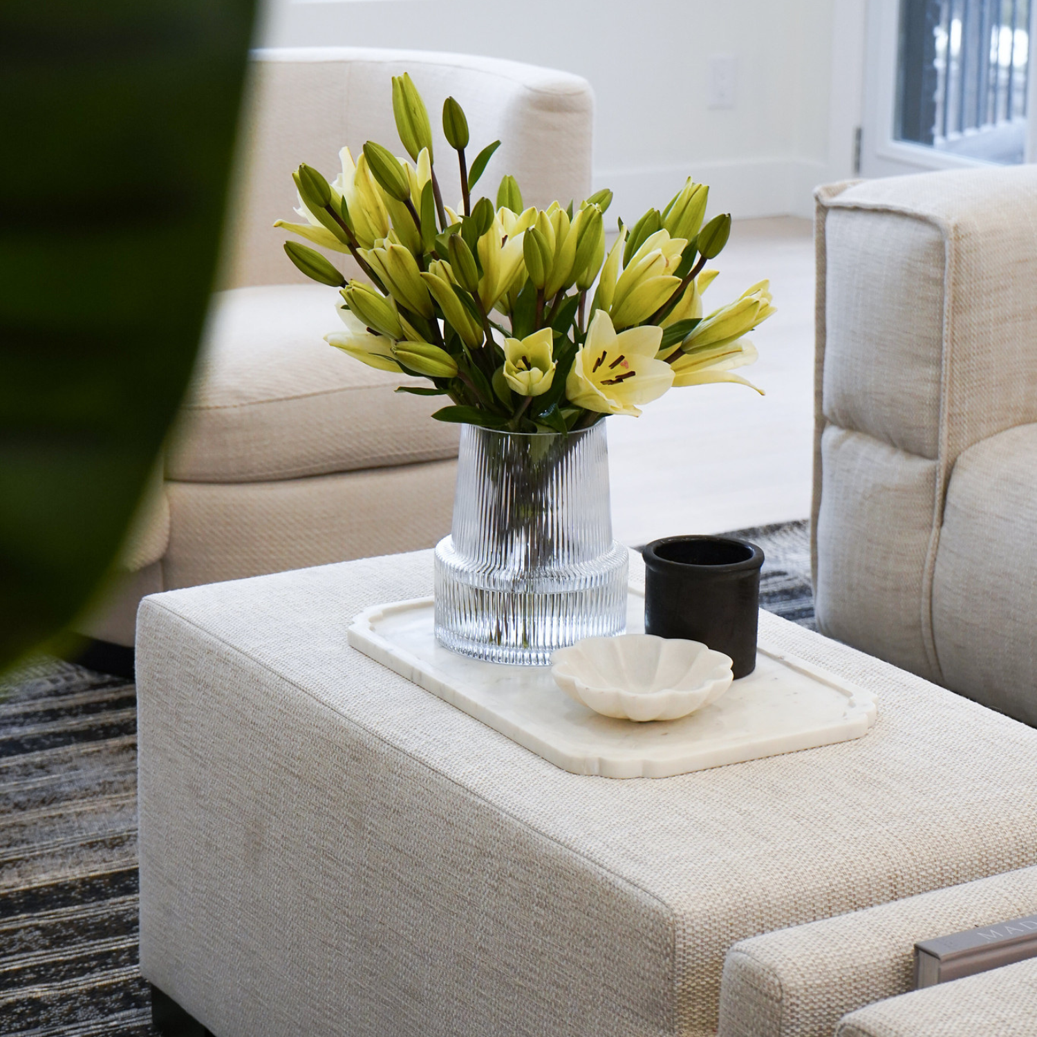 White Scalloped Bowl